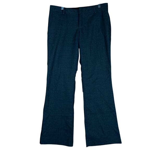 Banana Republic Women Pants Charcoal Gray Martin Fit Lined Wool Blend Stretch 8P - Picture 1 of 12